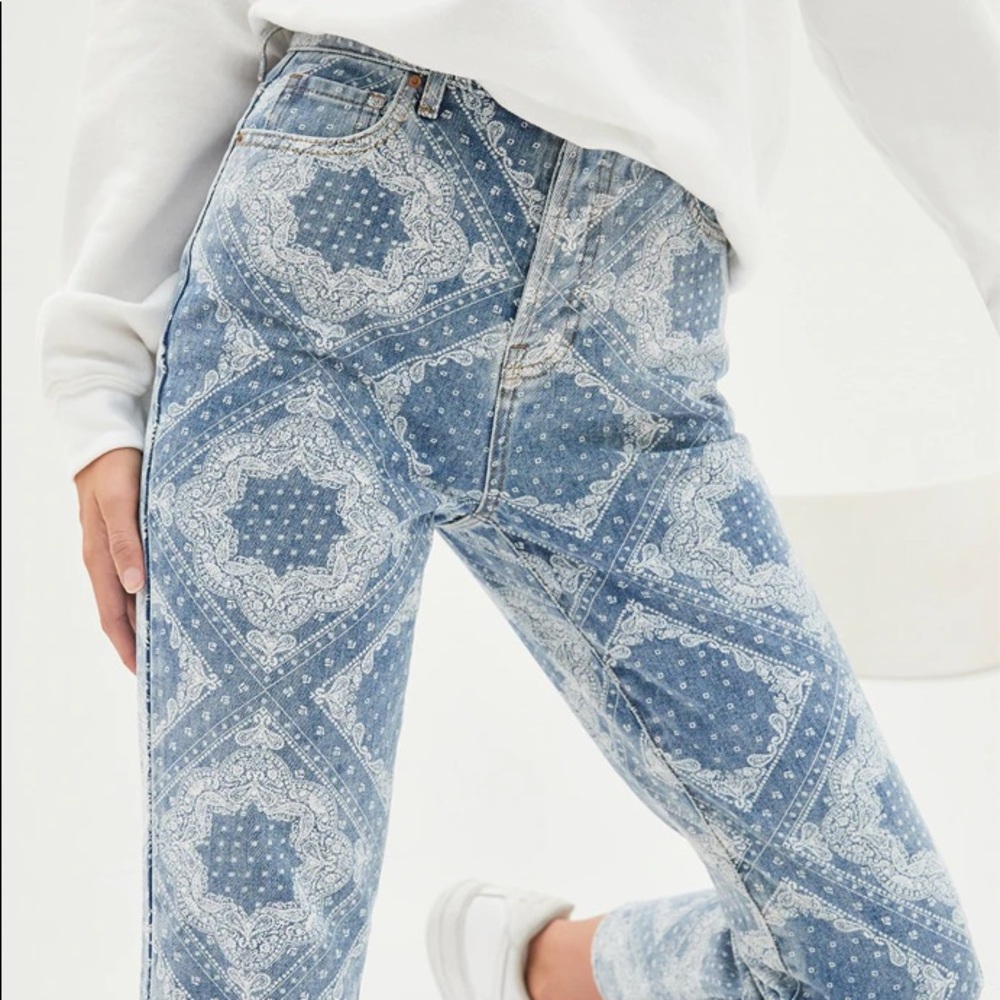PacSun bandana print jeans